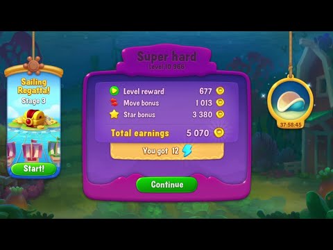 @Fishdom Super Hard Level 10966