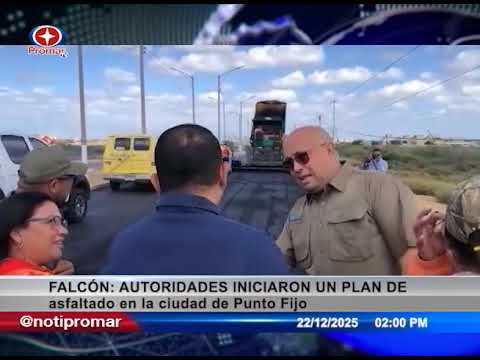 Falcón: autoridades iniciaron un plan de asfaltado en la ciudad de Punto Fijo