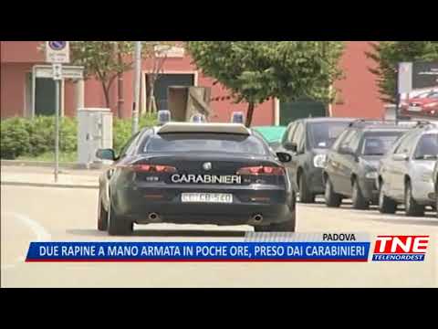 TG (13/02/2018) - DUE RAPINE A MANO ARMATA IN POCHE ORE, PRESO DAI CARABINIERI