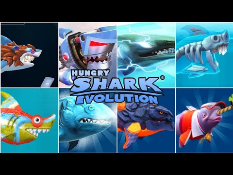 HUNGRY SHARK EVOLUTION - ALL SPECIAL SHARKS | KAIJU GAMER PH
