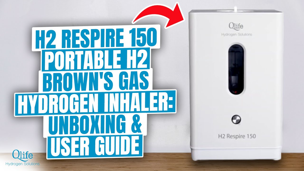 Qlife H2 Respire 150 Portable Brown's Gas Hydrogen Inhaler, Unboxing & User Guide