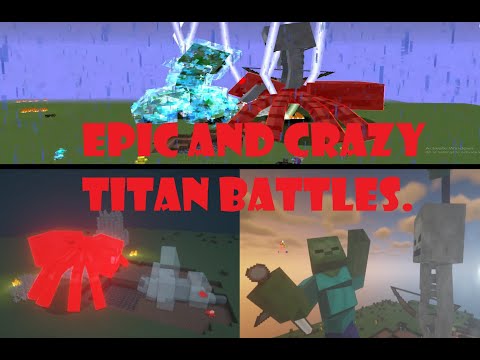 Epic Titan Battles! Omega Fish Vs Cave Spider Titan and more!