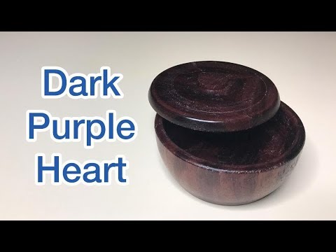 Making A Purple Heart Wooden Pot