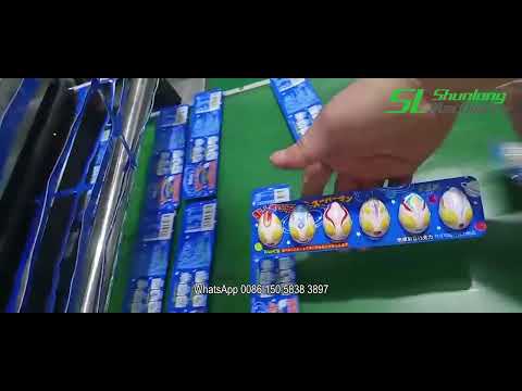 Automatic Color Printing Chocolate Blister Packaging Machine with Double Eyemark System