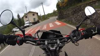 preview picture of video 'beta 125 4t ac motard passo della colma(varallo) gopro hero 3 silver'