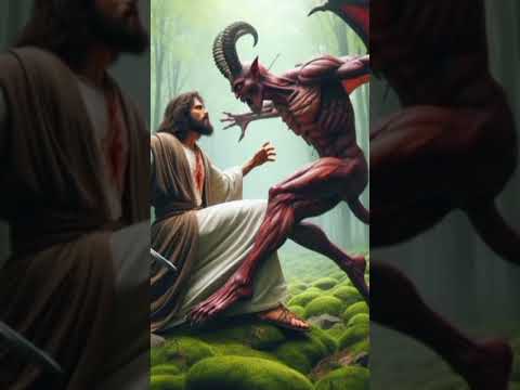 Jesus vs satan ✝️✝️#jesus #god #jesuschrist