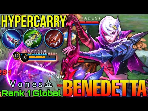 Let's dance with blades! Benedetta Hyper Carry - Top 1 Global Benedetta by V o n e s 쇼 - ML