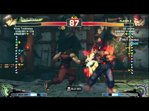 Kiryu Tsukimiya (Guy) vs AE Online (Evil Ryu) - AE 2012 Ranked Match *720p HD*
