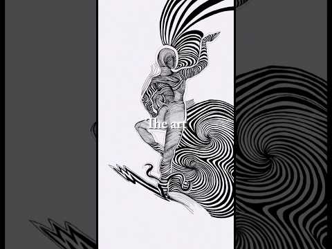 Art vs Artist 👤✨ | From Face to Surreal Spiral Drawing