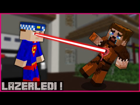 SÜPER KEREM KOMİSER, FAKİR'iN KARNINI LAZERLE DELDİ !😱😱 - Minecraft ZENGİN FAKİR HAYATI