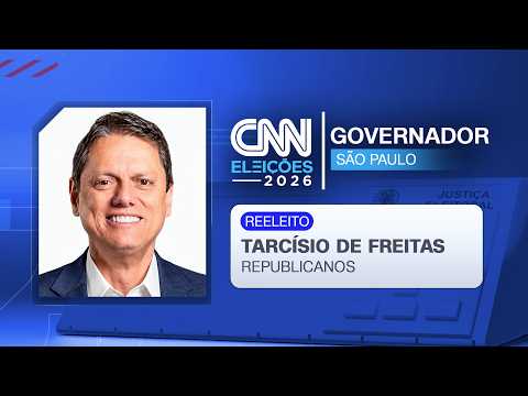 Tarcísio de Freitas é reeleito governador de São Paulo | CNN ELEIÇÕES