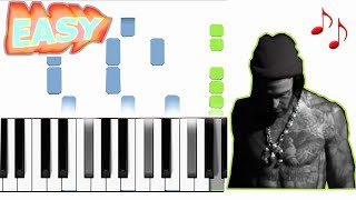 Yelawolf - Row Your Boat - EASY Piano tutorial (synthesia)+ Sheet Music + Midi