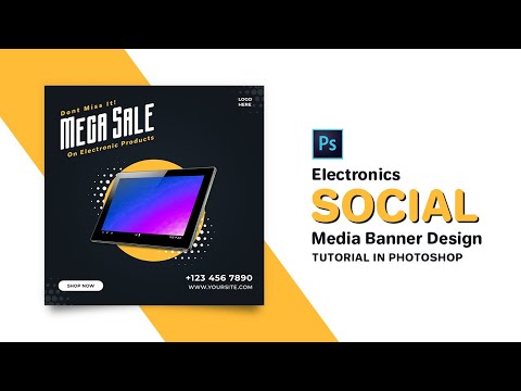 How to Design Furniture Social Media Banner Adobe Photoshop Tutorial Speed Art Grafix Mentor
