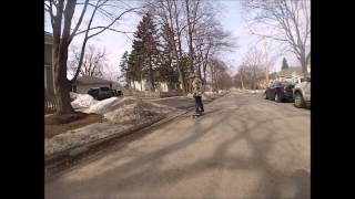 preview picture of video 'Longboarding end of  winter start of spring'
