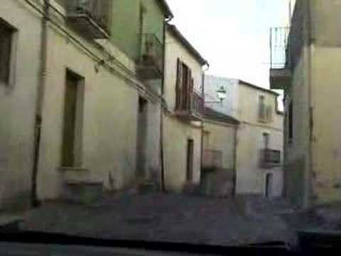 Driving in the narrow streets of Altomonte, Italy part 2