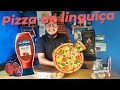 PIZZA DE LINGUIÇA NA CHURRASQUEIRA KKK LOW CARB KKKKK