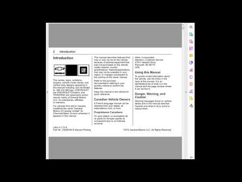 Chevy Traverse 2016 Owners Manual