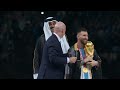 Cup Awarding Ceremony for the Argentina Win in the Fifa World Cup 2022 HD
