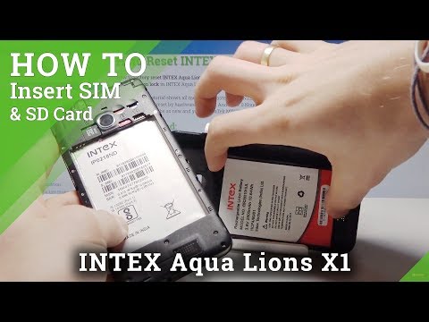 How to Put Nano SIM and SD Card into Aqua Lions X1 – Insert SIM and SD Card