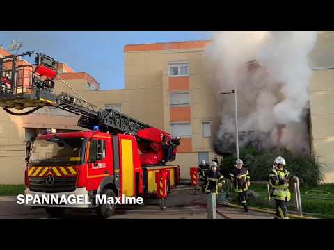 Feu d’appartement résidence la Forêt à Wittenheim