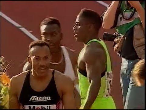 F.  Fredericks  vs  M .Johnson  vs  D. Mitchell  200m ( Meeting  at DN Galan Stockholm GP 1993 )