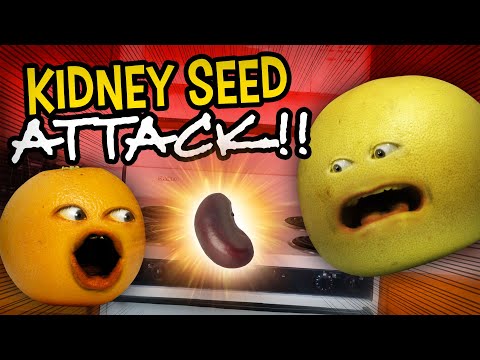 迷惑なオレンジ - 腎臓の種の攻撃 (Annoying Orange - Kidney Seed Attack!)
