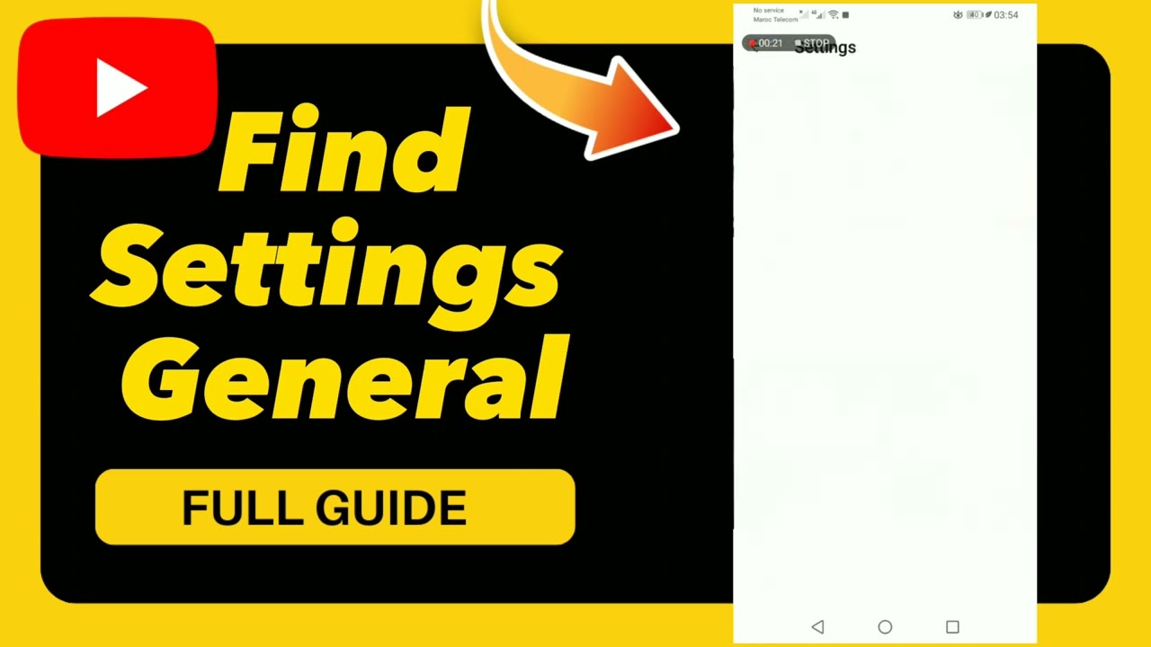 How to Find General settings on YouTube