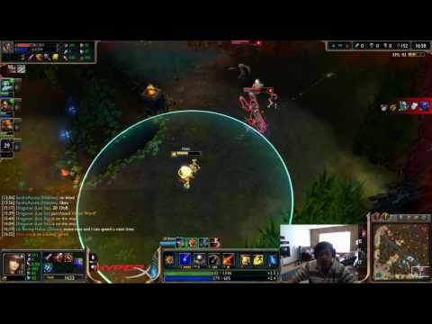 Chaox plays Caitlyn with Zilean vs Lucian Soraka bot lane