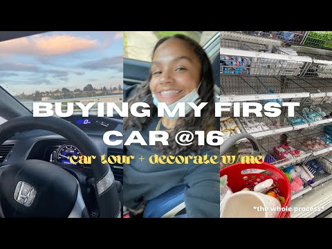 Buying my first car at 16 vlog + decorate with me !🤎🚘
