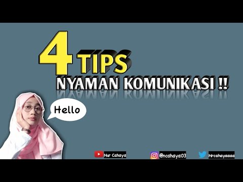 NYAMAN KOMUNIKASI || INI TIPSNYA !!