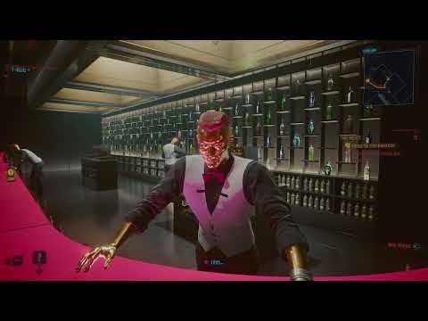 The Konpeki Plaza Bartender Calls you out during the Heist (rare dialogue)