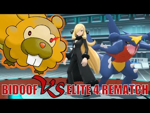Can You Defeat The Elite Four With A Single Bidoof? Second Rematch w/ Commentary