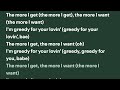 PARTYNEXTDOOR DRAKE GREEDY Lyrics