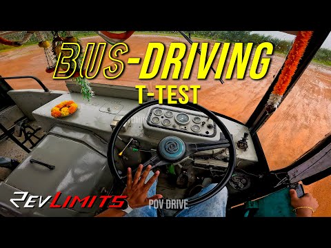 BUS Driving Lessons & "T" Test (HEAVY VEHICLE LICENCE) - #POVbusDriving #149 | RevLimits #bus
