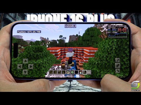iPhone 16 Plus test game MineCraft | Apple A18