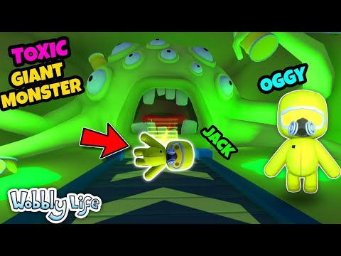 OGGY FOUND A SECRET TOXIC WASTE MONSTER - WOBBLY LIFE!