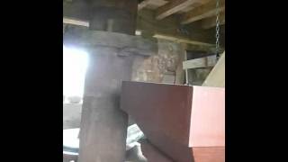 preview picture of video 'Main Shaft turning and powering the millstones.'