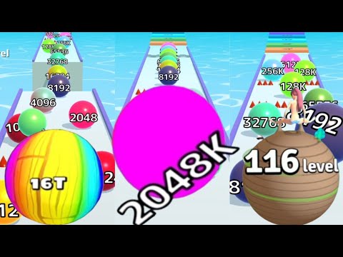 @BallGamesHub - Ball Run Infinity vs Blob Merge 3D (16T) vs Yoga Color Ball Race Satisfying Games