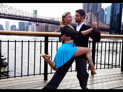 A dance story; Tango encounter on the pier. Improvisation by Fayzah & Luis Carpi