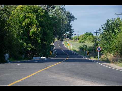Inauguración de obras en camino Lloveras, Canelones