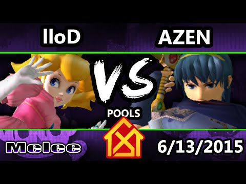 DTH - VGz | lloD (Peach) Vs. Azen (Marth, Falco) SSBM Tournament - Smash Melee