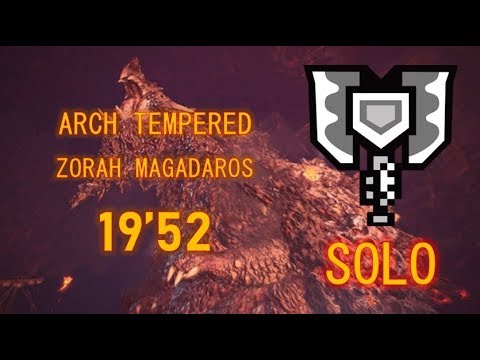 MH World - Arch-Tempered Zorah Magdaros - [Charge Blade Solo] 19'52