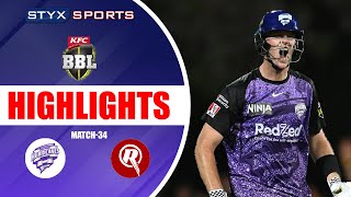 HOBART HURRICANES VS MELBOURNE RENEGADES