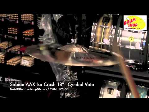 Sabian AAX Iso Crash 18" - Cymbal Vote - The Drum Shop North Shore