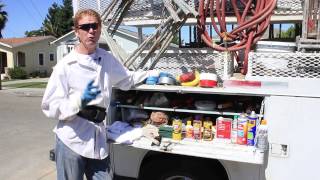 Remove tape adhesive/residues from window frames, goof off