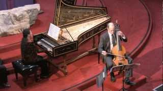 Video thumbnail of "Johann Sebastian Bach Sonata for Gamba and Harpsichord in G minor, BWV 1029"