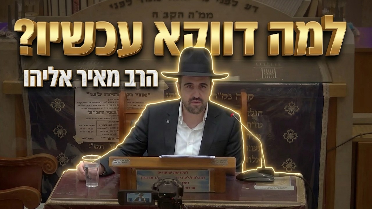 הרב מאיר אליהו שליט"א •  צעירים מתוסכלים