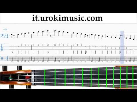 Lezioni di Violoncello Mission Impossible - Theme Tutorial Spartito Parte#1 um-i276