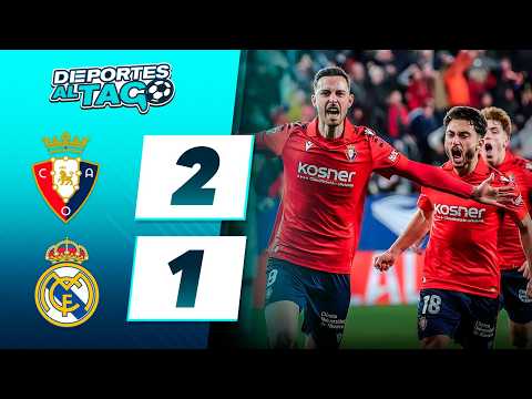 ❌ REAL MADRID PERDIÓ ante el OSASUNA por 2-1 en PAMPLONA y se complica en LA LIGA
