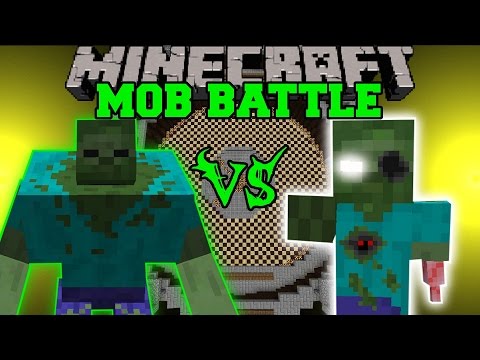 PopularMMOs - MUTANT ZOMBIE VS ERODED ZOMBIE - Minecraft Mob Battles - Mods